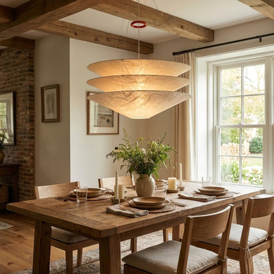 Kazu Cone Silk Pendant Lamp