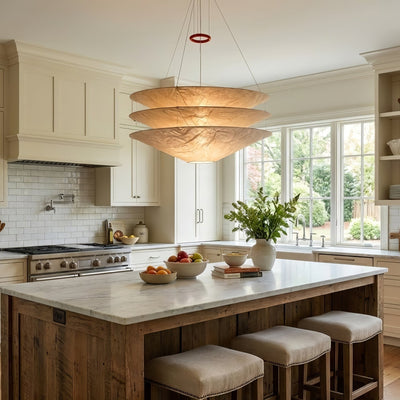 Kazu Cone Silk Pendant Lamp