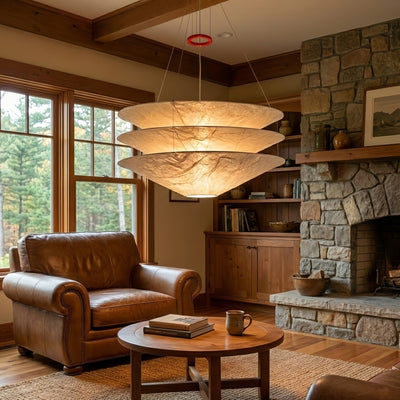 Kazu Cone Silk Pendant Lamp