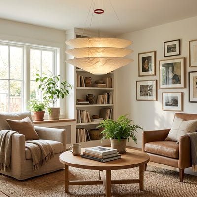 Kazu Cone Silk Pendant Lamp