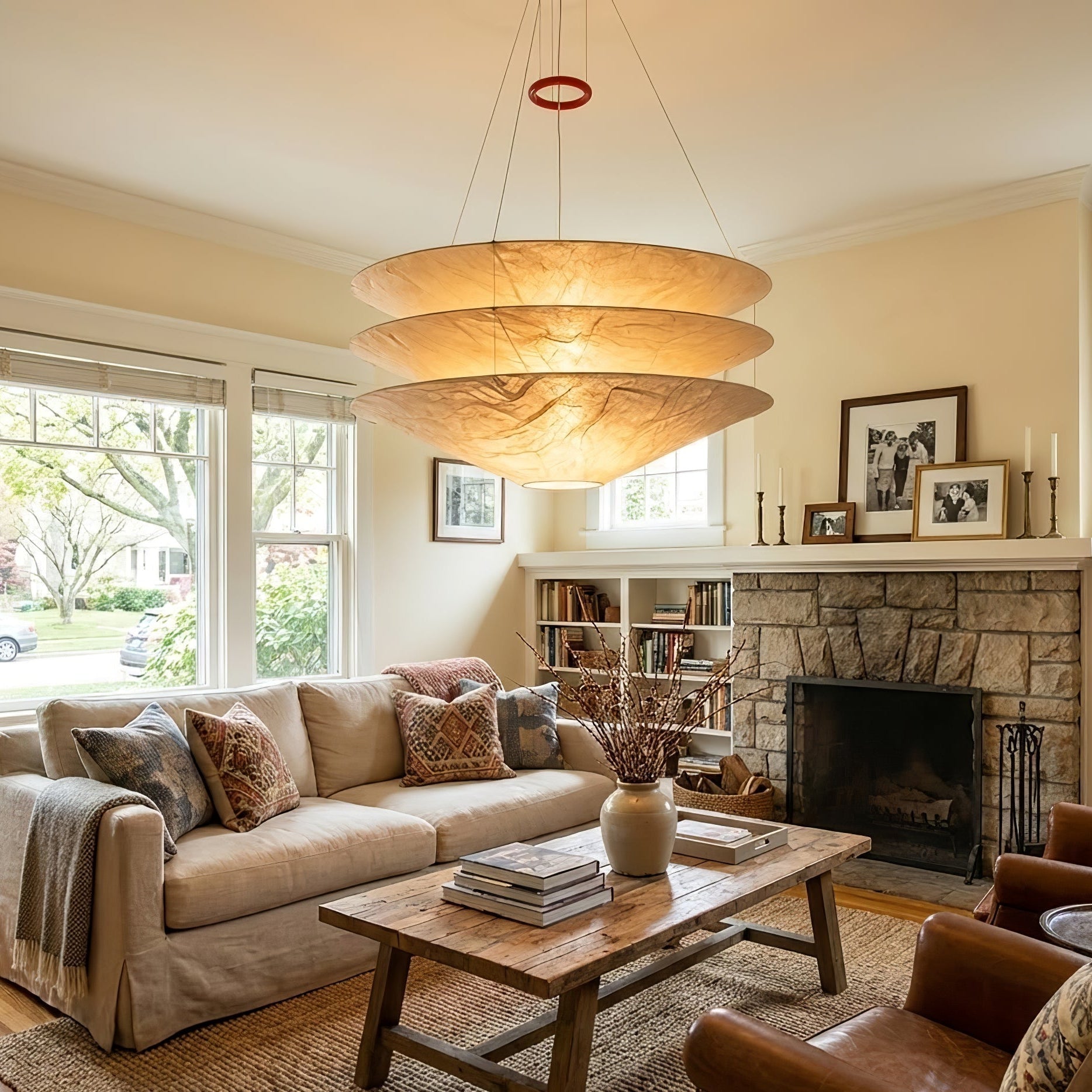 Kazu Cone Silk Pendant Lamp