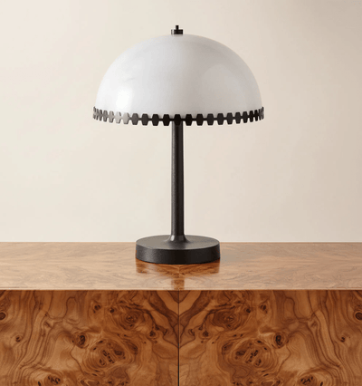 Nuxs Elegant Alabaster Dome Table Lamp