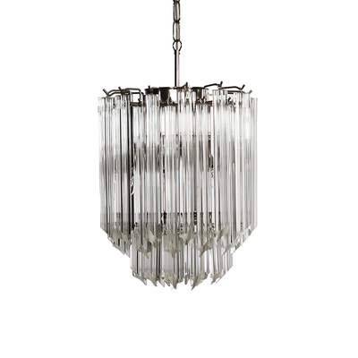 Luph Transparant Murano Glass Prism Chandelier