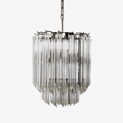 Luph Transparant Murano Glass Prism Chandelier