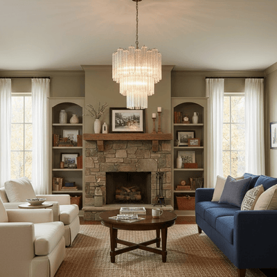 Vins Glass Elegent Chandelier