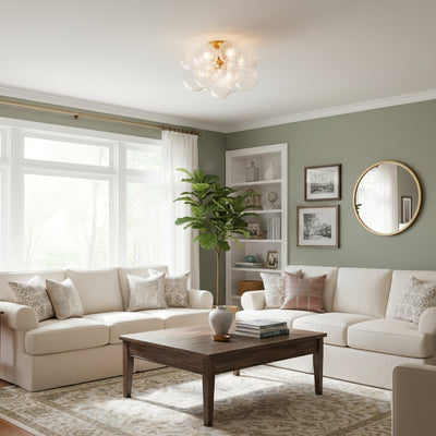 Veliira Elegent Glass Ceiling Light