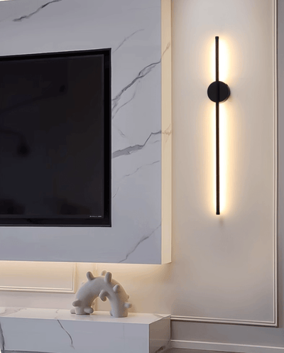 Fral Black Sleek Cordless Rechargeable Wall Lamp