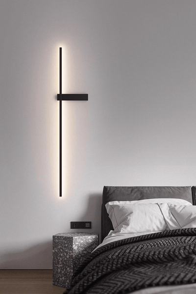Mesv Linear Rechargeable Black Wall Lamp