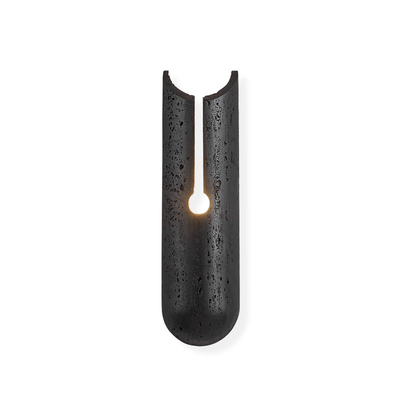 Elraeila Split Black Travertine Wall Light