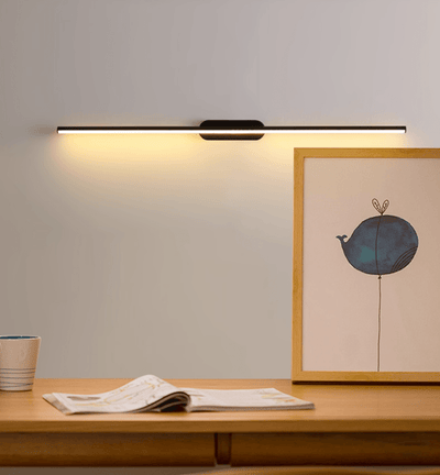 Qirma Black Slim Linear Minimalist Wall Lamp
