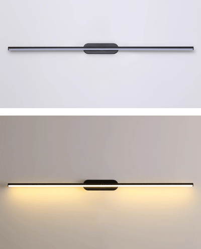 Qirma Black Slim Linear Minimalist Wall Lamp