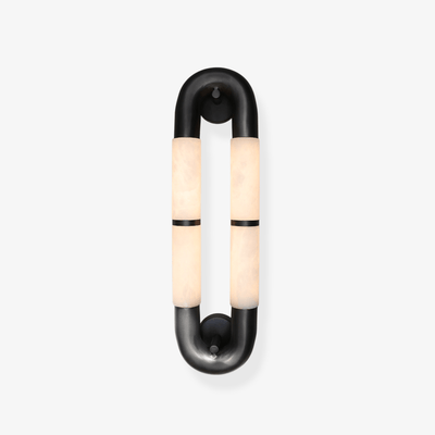 Gloxa Arc Twin Alabaster Wall Lamp
