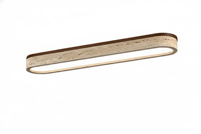 Kirbe Yellow Travertine Linear Ceiling Light