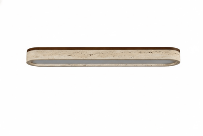 Kirbe Yellow Travertine Linear Ceiling Light