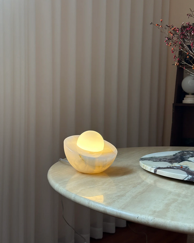 Fryle Jade Minimalist Halo Table Lamp