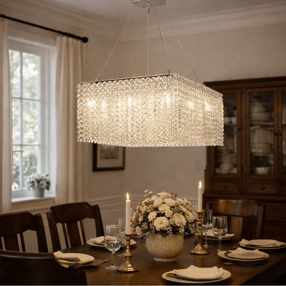 Vantess Crystal Frame Chandelier