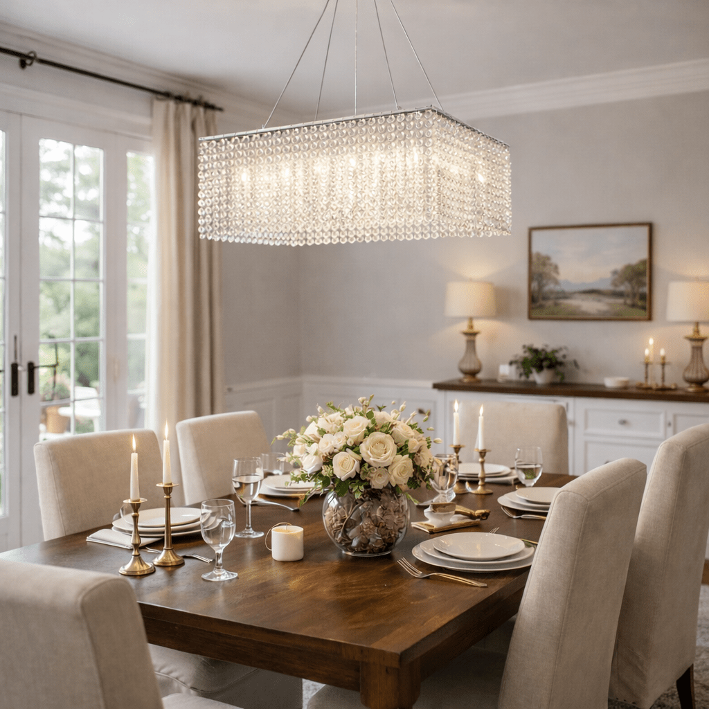 Vantess Crystal Frame Chandelier