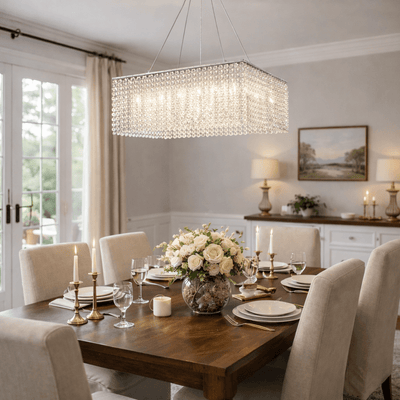 Vantess Crystal Frame Chandelier