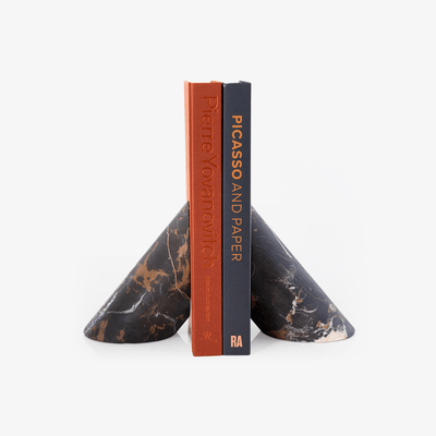 Bastion Sculpted Marble Bookends