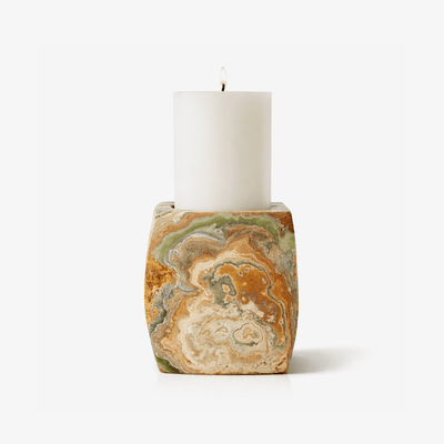 Orson Onyx Candle Holder