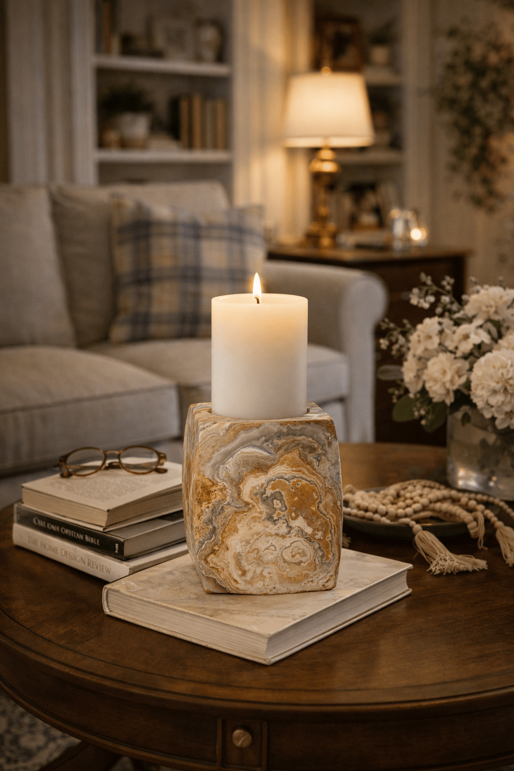Orson Onyx Candle Holder