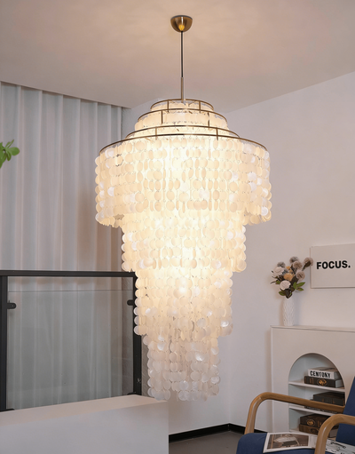 Eloryra Cascading Shell  Chandelier