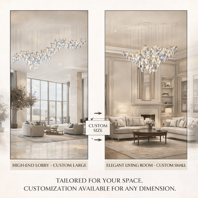 Asteria Wave Blown  Glass Customize Chandelier