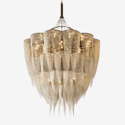 Fereraria Cascade Aluminum Chain Chandelier