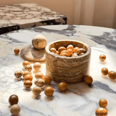 Strata Sphere Stone Box