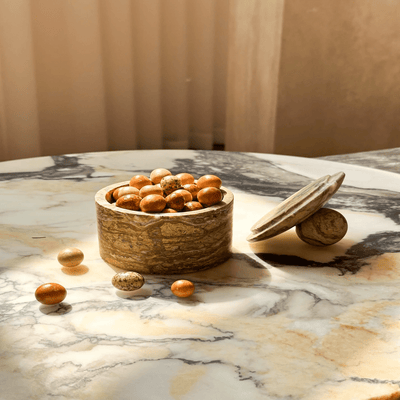 Strata Sphere Stone Box
