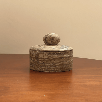 Strata Sphere Stone Box