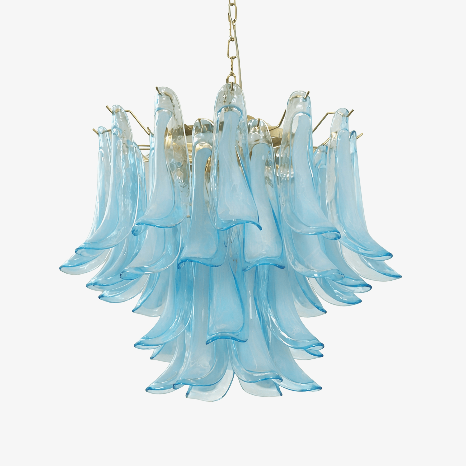Elio Azure Drift Glass Chandelier