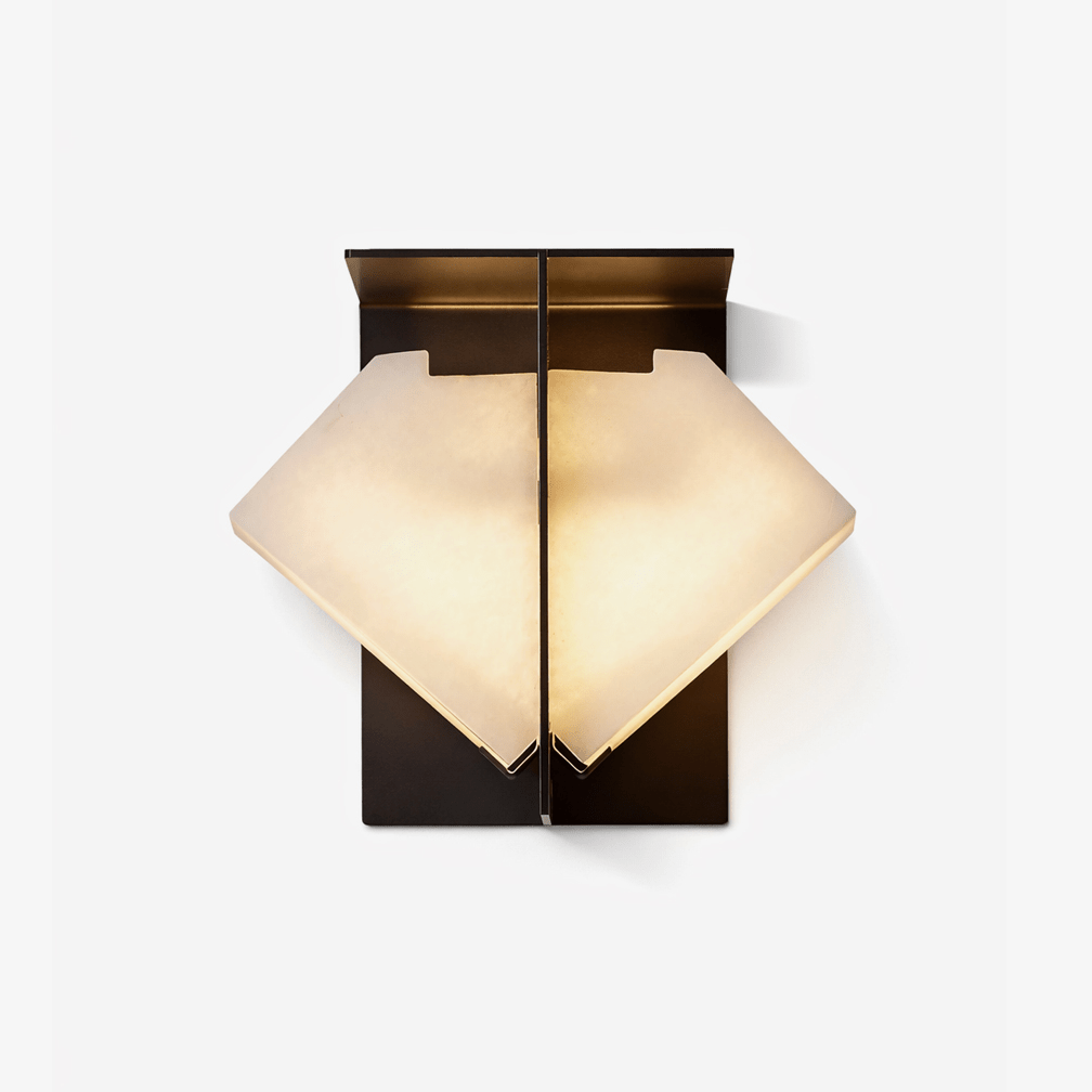 Albanelia Halo Alabaster Wall Sconce