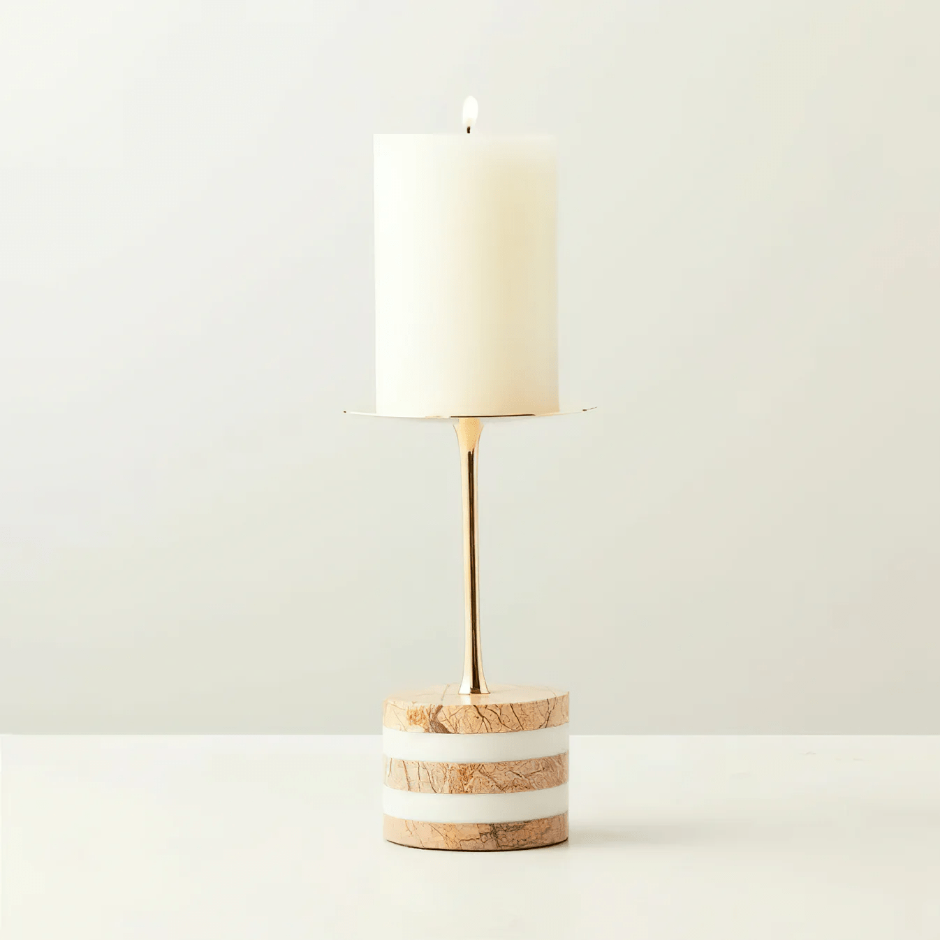 Nerinaya Marble Candle Holder