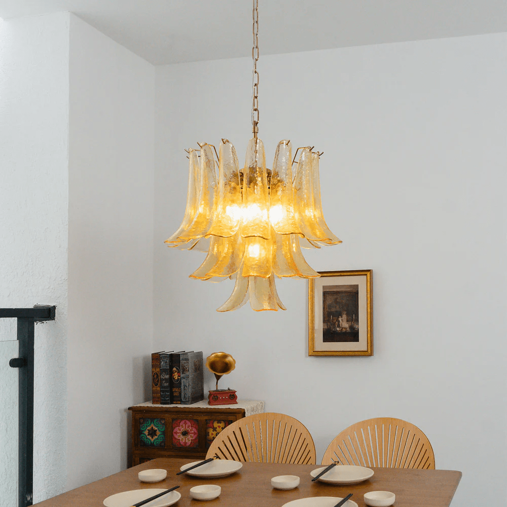 Riverora Amber Cascade Chandelier