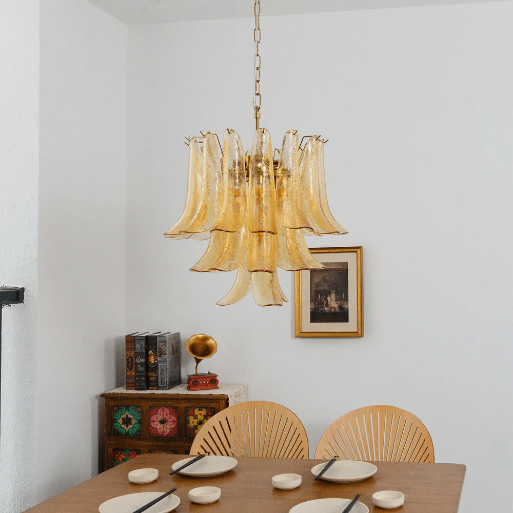 Riverora Amber Cascade Chandelier