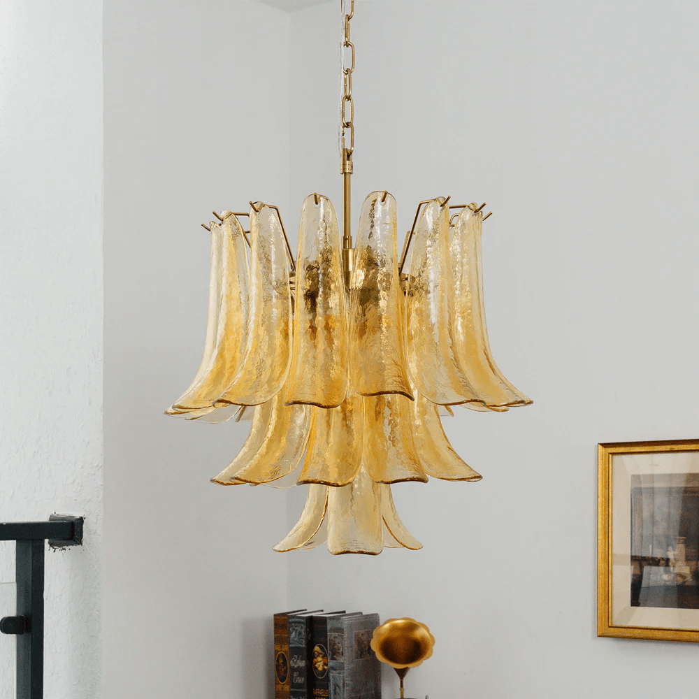 Riverora Amber Cascade Chandelier