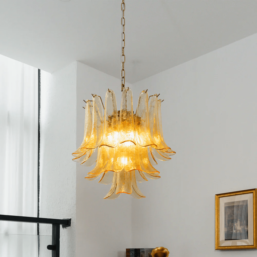 Riverora Amber Cascade Chandelier