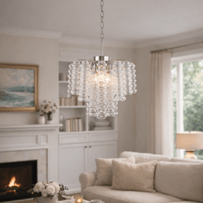 Clerion Ripple Column Chandelier