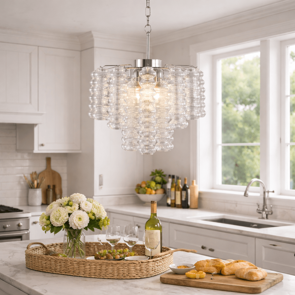 Clerion Ripple Column Chandelier
