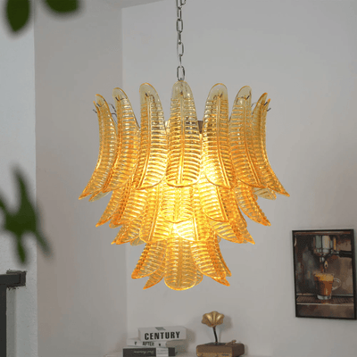 Elaryn Cascade Glass Chandelier