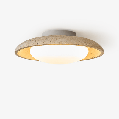 Tavuena Yellow Travertine Ceiling Light