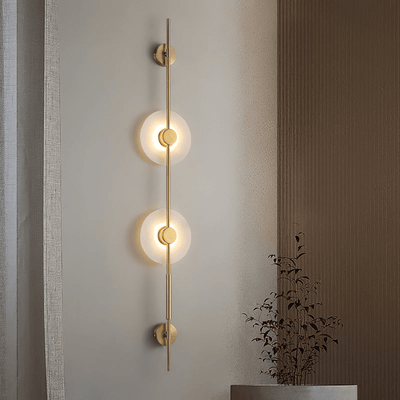 Neron Alabaster Vertical Wall Sconce