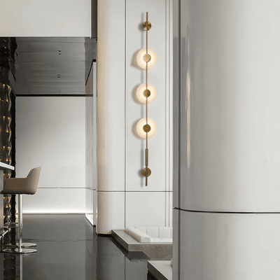 Neron Alabaster Vertical Wall Sconce