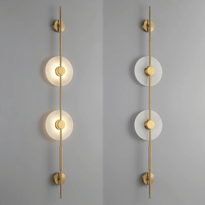 Neron Alabaster Vertical Wall Sconce