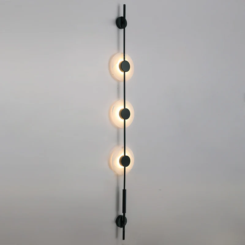 Neron Alabaster Vertical Wall Sconce