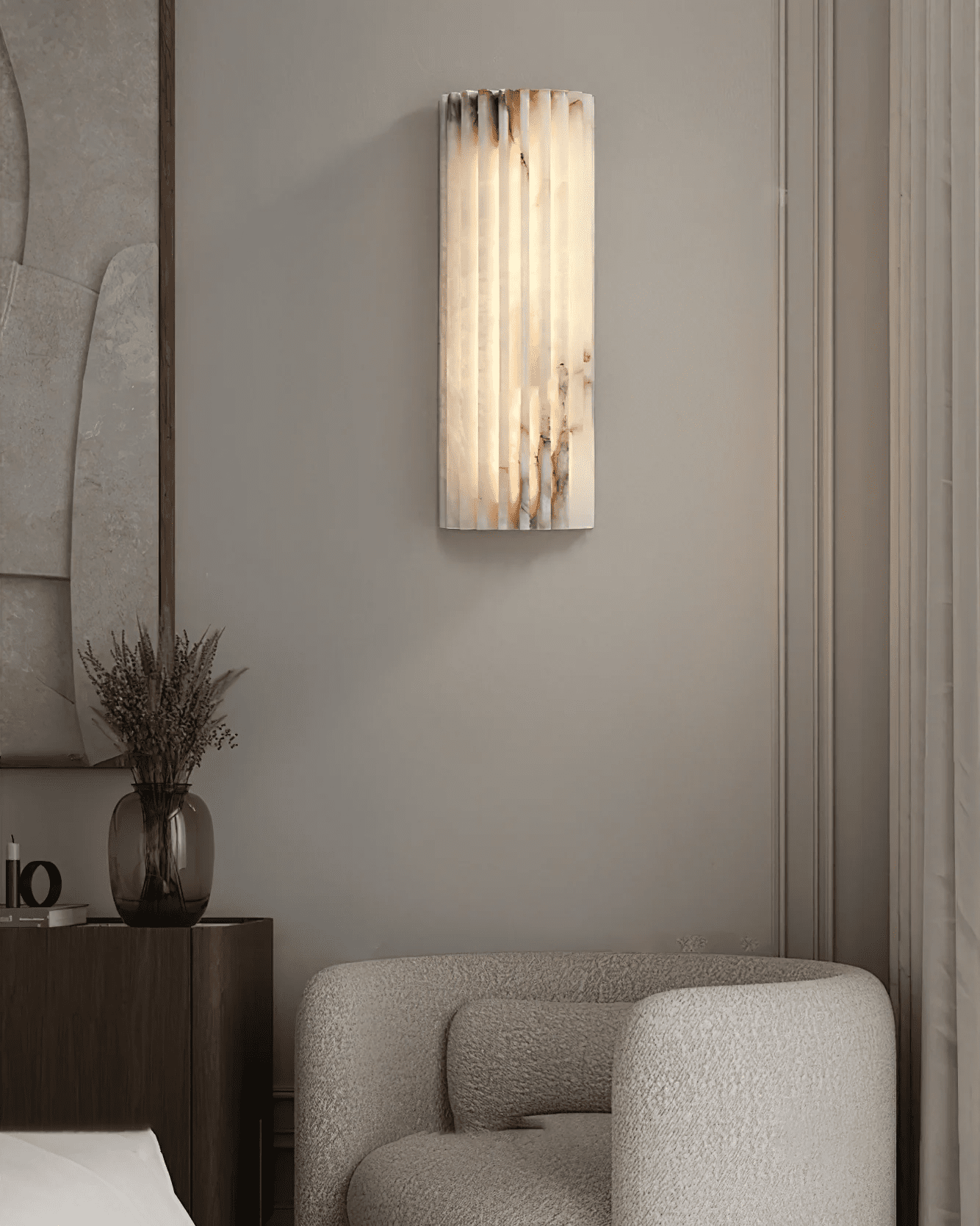 Willowfield Alabaster Indoor Wall Light
