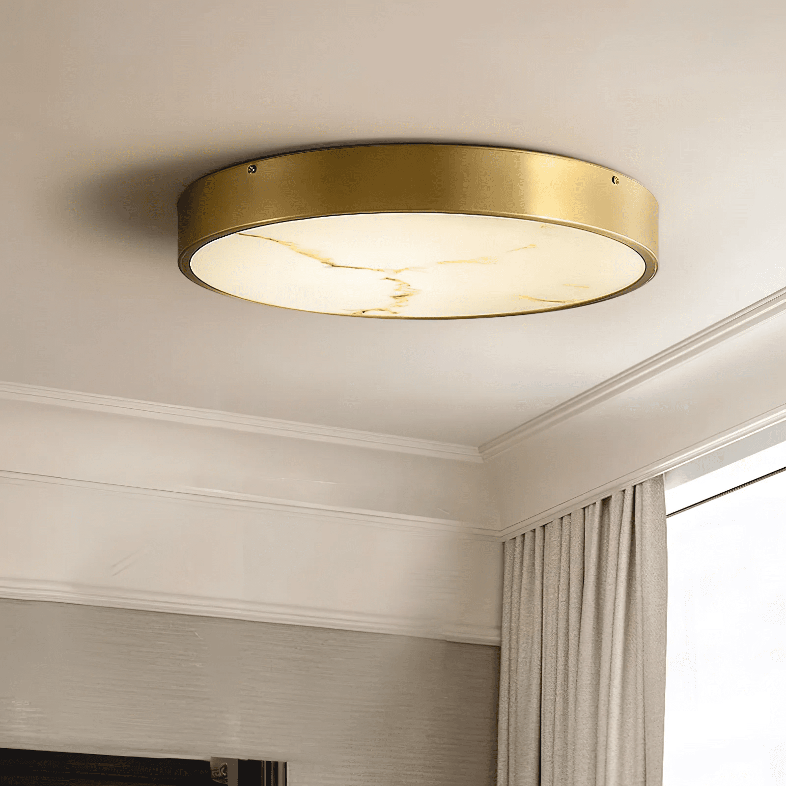 Calista Alabaster Ceiling Light