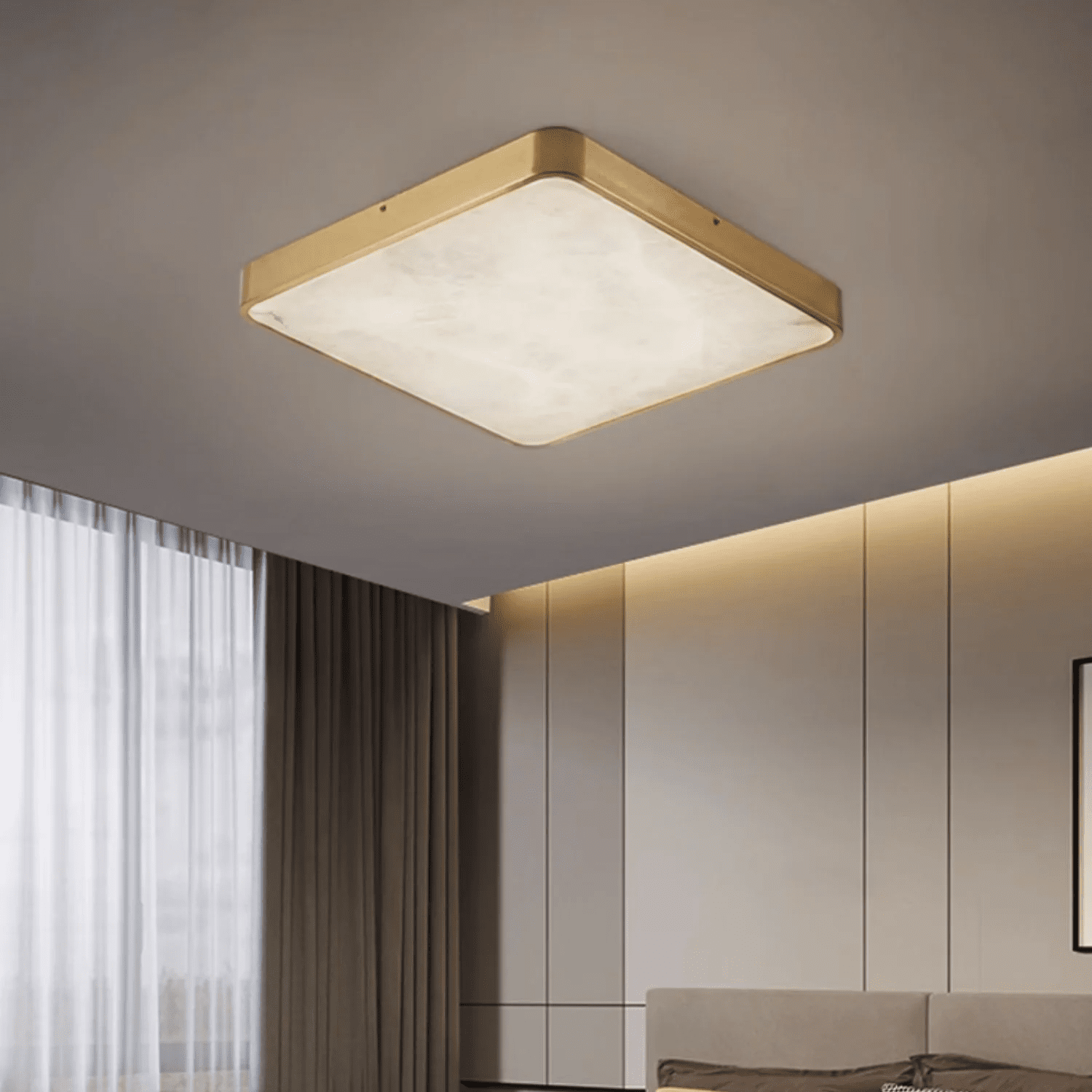 Calista Alabaster Ceiling Light