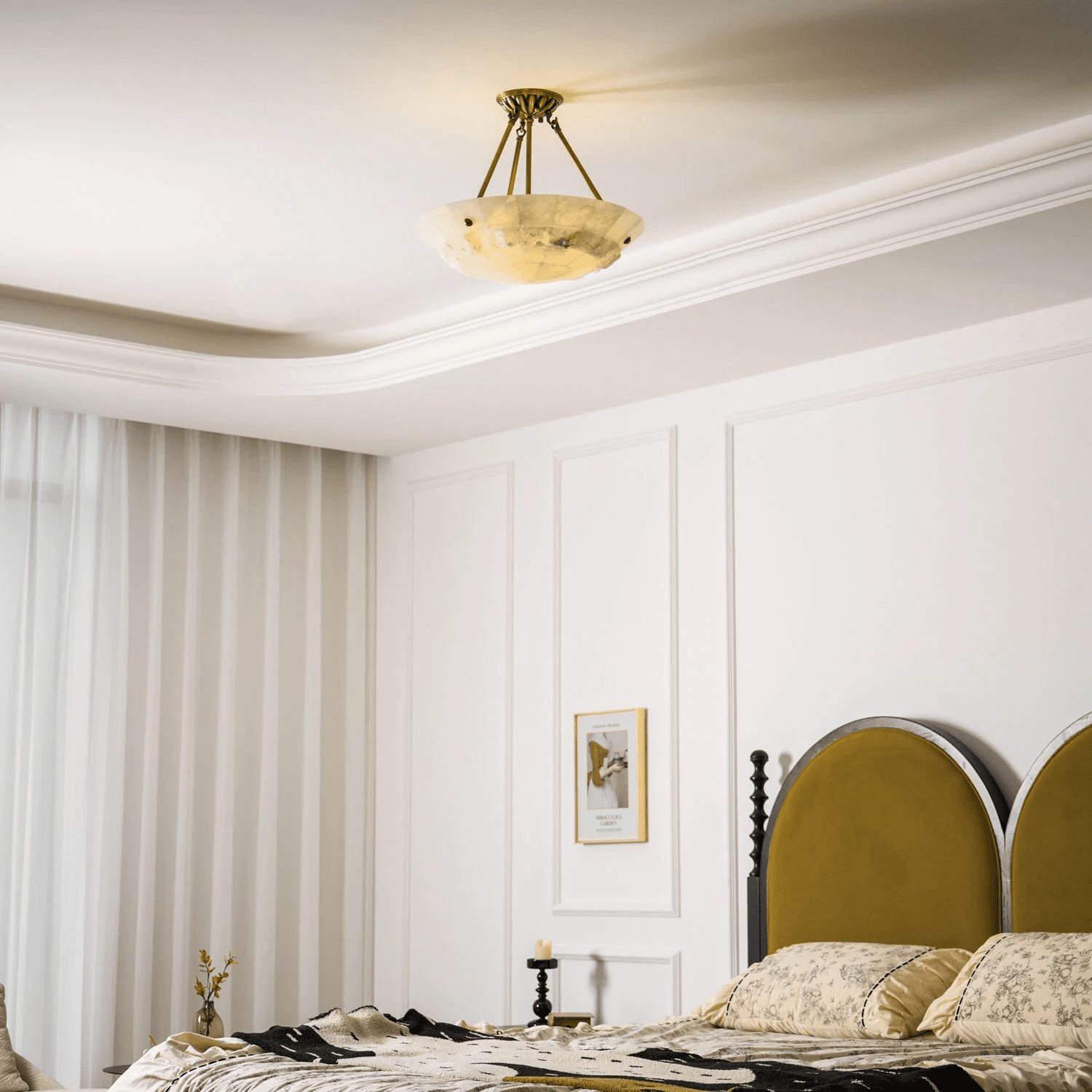 Dorevaux Alabaster Ceiling Light